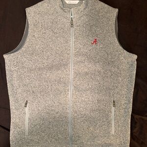 Peter Millar University of Alabama Heather Gray Zip-Up Vest
